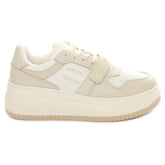 Sneakers Donna Tommy Jeans Tjw Retro Basket Flatform Velcro Bianco Beige | NonSoloSport