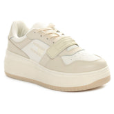 Sneakers Donna Tommy Jeans Tjw Retro Basket Flatform Velcro Bianco Beige | NonSoloSport