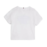 Tommy Jeans T-Shirt Logo College Bambino Bianco | NonSoloSport