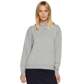 Tommy Jeans Felpa Tape Relaxed Donna Grigio | NonSoloSport