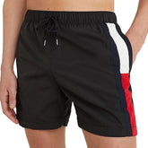 Tommy Jeans Costume Boxer Side Flag Uomo Nero | NonSoloSport