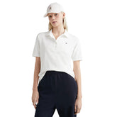 Tommy Jeans Polo Piquet Regular Donna Bianco | NonSoloSport