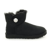 Boots Donna Ugg Mini Bailey Button Bling Chestnut Gold | NonSoloSport