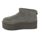 Boots Donna Ugg Classic Ultra Mini Platform Grigio | NonSoloSport