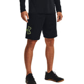 Under Armour Shorts Tech Graphic Uomo Nero Giallo | NonSoloSport