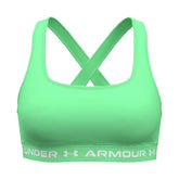 Top Donna Under Armour Bra Crossback Mid Verde | NonSoloSport