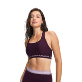 Reggiseno Sportivo Donna Under Armour Mid Crossback Viola Lilla | NonSoloSport