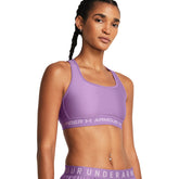 Top Donna Under Armour Bra Crossback Mid Lilla | NonSoloSport