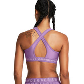 Top Donna Under Armour Bra Crossback Mid Lilla | NonSoloSport