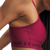 Reggiseno Donna Under Armour Mid Crossback Bordeaux | NonSoloSport