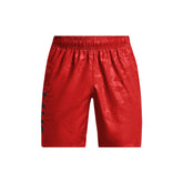 Under Armour Short Woven Emboss Uomo Rosso | NonSoloSport