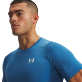 T-Shirt Uomo Under Armour HeatGear Azzurro Bianco | NonSoloSport