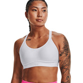 Under Armour Top Infinity Covered Mid Donna Bianco | NonSoloSport