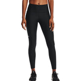 Leggings Donna Under Armour HeatGear No-Slip Waistband Full-Lengthr Nero | NonSoloSport