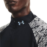 Under Armour Maglia Qualifier Run 2.0 ½ Zip II Uomo Nero Arancione | NonSoloSport