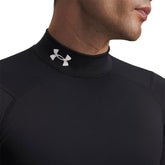 Under Armour T-Shirt Lupetto Stretch Warm Uomo Nero | NonSoloSport