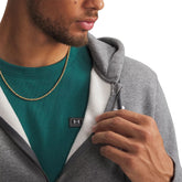 Felpa Uomo Under Armour Icon Fleece Grigio Bianco | NonSoloSport