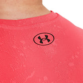 T-Shirt Uomo Under Armour Manica Corta Jacquard Tech Vent Rosso | NonSoloSport