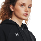 Under Armour Felpa Rival Fleece Full-Zip Donna Nero | NonSoloSport