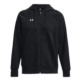 Under Armour Felpa Rival Fleece Full-Zip Donna Nero | NonSoloSport
