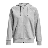 Under Armour Felpa Rival Fleece Full-Zip Donna Grigio | NonSoloSport