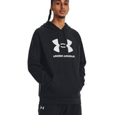 Under Armour Felpa Rival Fleece Logo Uomo Nero | NonSoloSport