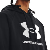 Under Armour Felpa Rival Fleece Logo Uomo Nero | NonSoloSport