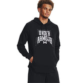 Under Armour Felpa Rival Terry Graphic Uomo Nero | NonSoloSport