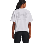 T-Shirt Donna Under Armour Ua Logo Lc Oversized Hw Ss Bianco | NonSoloSport