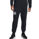 Under Armour Pantaloni Project Rock Rival Fleece Uomo Nero | NonSoloSport