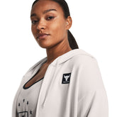 Under Armour Felpa Project Rock Heavyweight Donna Bianco | NonSoloSport