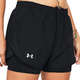 Short Donna Under Armour Ua Fly By 2In1 Nero | NonSoloSport