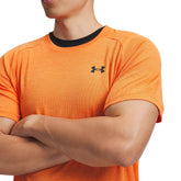 T-Shirt Uomo Under Armour Tech Textured Arancione Nero | NonSoloSport