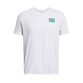 Under Armour T-Shirt Color Block Logo Left Chest Uomo Bianco | NonSoloSport