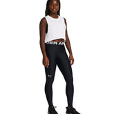 Under Armour Leggings HeatGear Donna Nero | NonSoloSport