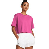 Under Armour T-Shirt Campus Boxy Crop Donna Fucsia | NonSoloSport