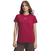 T-Shirt Donna Under Armour Rival Core Rosso Scuro | NonSoloSport
