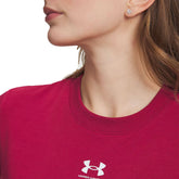 T-Shirt Donna Under Armour Rival Core Rosso Scuro | NonSoloSport