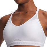 Bra Donna Under Armour Crossback Low Bianco Grigio | NonSoloSport