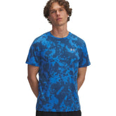 T-Shirt Uomo Under Armour Launch Printed Blu Azzurro | NonSoloSport