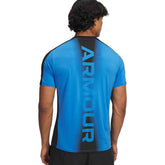 T-Shirt Uomo Under Armour HeatGear Wordmark Blu Nero | NonSoloSport