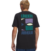 T-Shirt Uomo Under Armour Block Logo Nero | NonSoloSport