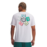 T-Shirt Uomo Under Armour Varsity Crest Bianco | NonSoloSport