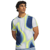 T-Shirt Uomo Under Armour Velociti Pro Printed Blu Grigio | NonSoloSport
