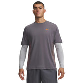 T-Shirt Uomo Under Armour Tech Play Grigio Arancione | NonSoloSport