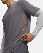 T-Shirt Uomo Under Armour Tech Play Grigio Arancione | NonSoloSport