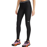 Leggings Donna Under Armour HeatGear Nero Bianco | NonSoloSport