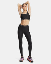 Leggings Donna Under Armour HeatGear Nero Bianco | NonSoloSport