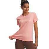 T-Shirt Donna Under Armour Varsity Rosa | NonSoloSport