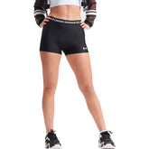 Shorts Donna Under Armour HeatGear Nero Bianco | NonSoloSport